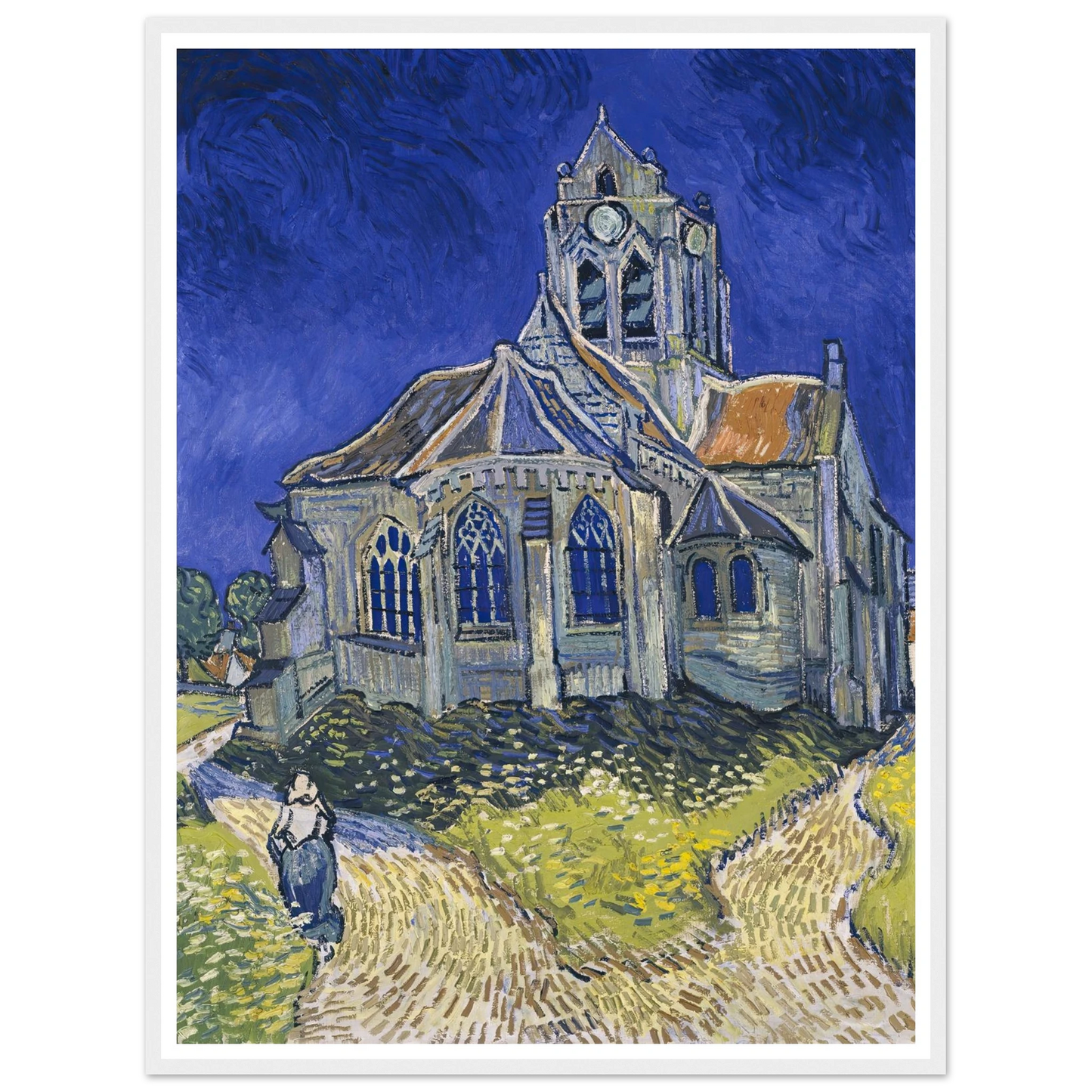 The Church in Auvers-sur-Oise, View from the Chevet (1890) Art Print | Vincent van Gogh-Quipham Collections
