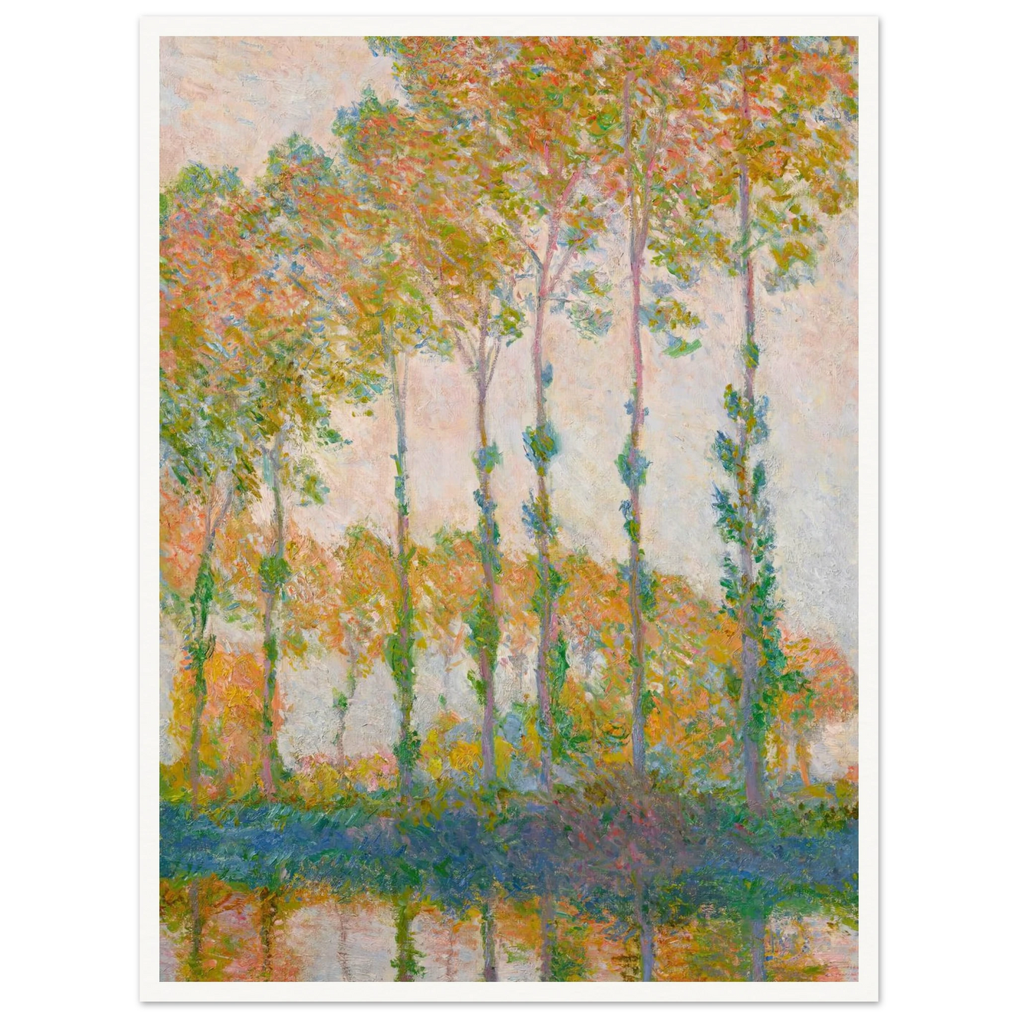 Peupliers au bord de l’Epte, automne (1891) Art Print | Claude Monet-Quipham Collections