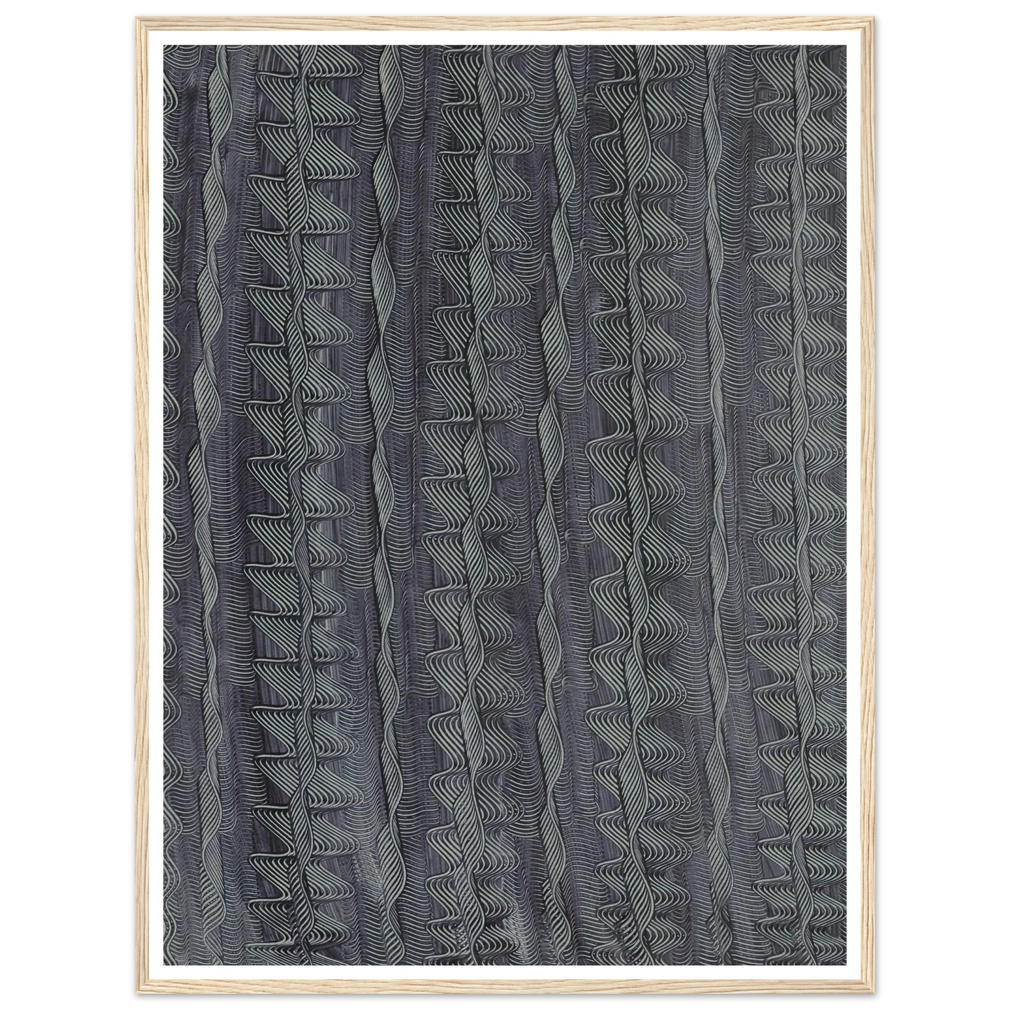 Kleisterpapier mit Verdrängungsdekor (Streifen) (1890 - 1910) Art Print | Anker Kyster-Quipham Collections