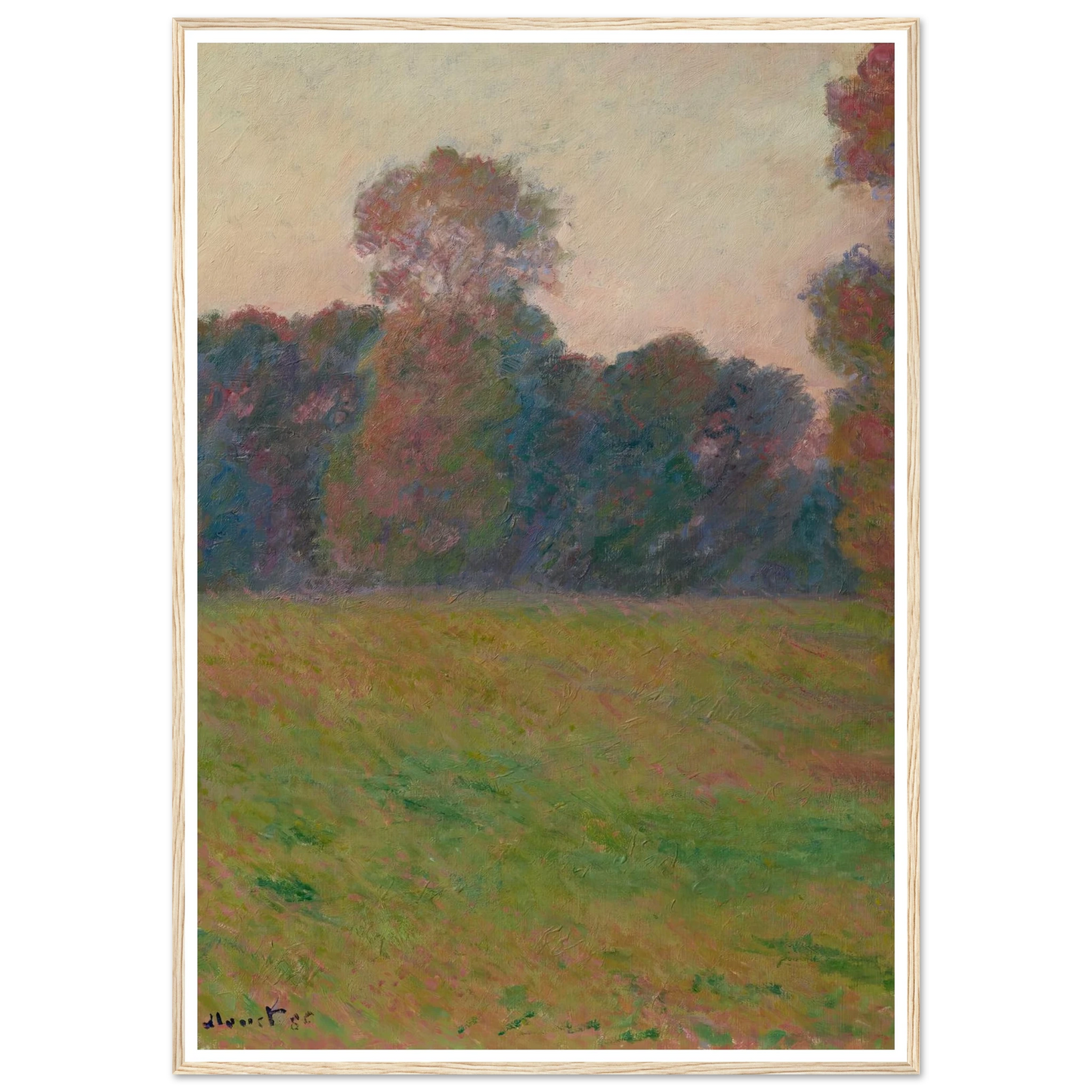 Prairie à Giverny (1886) Art Print | Claude Monet-Quipham Collections