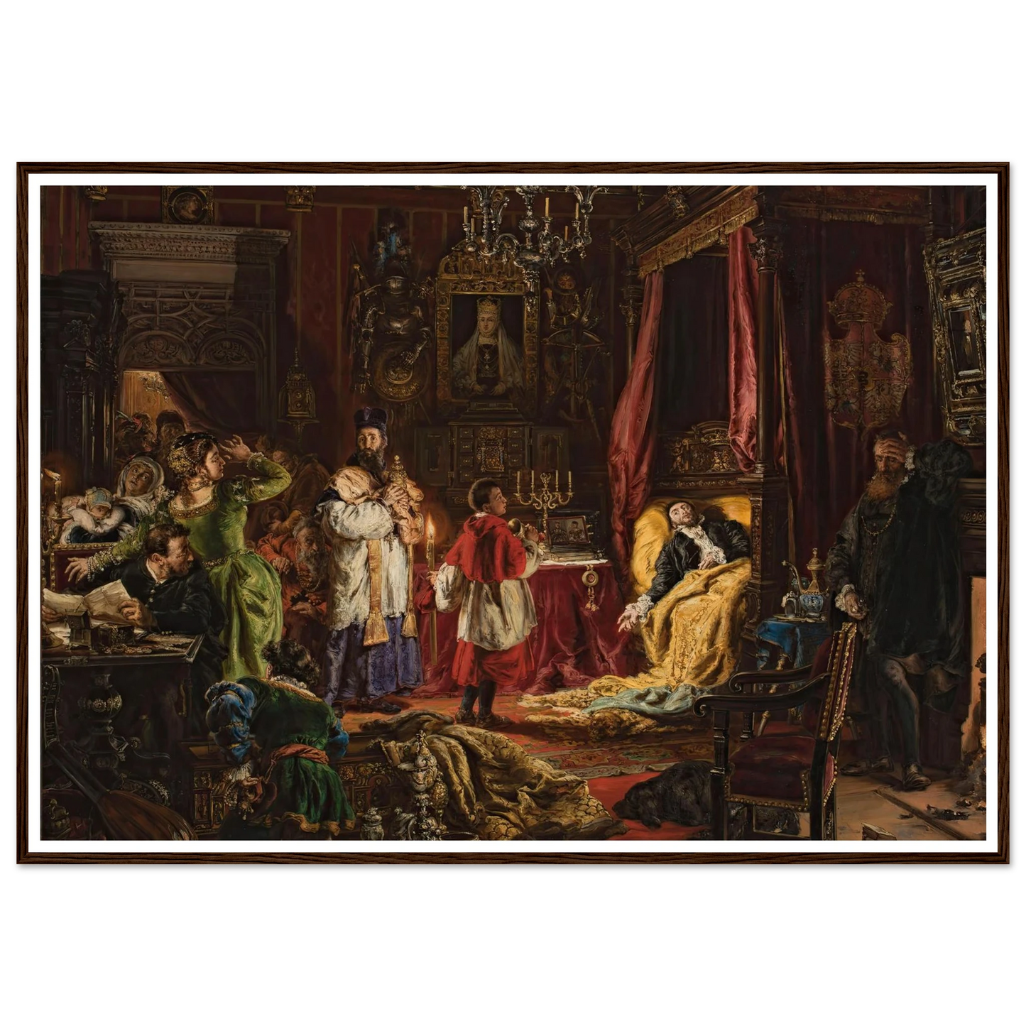 Death of Sigismund Augustus in Knyszyn in 1572 (1886) Art Print | Jan Matejko-Quipham Collections
