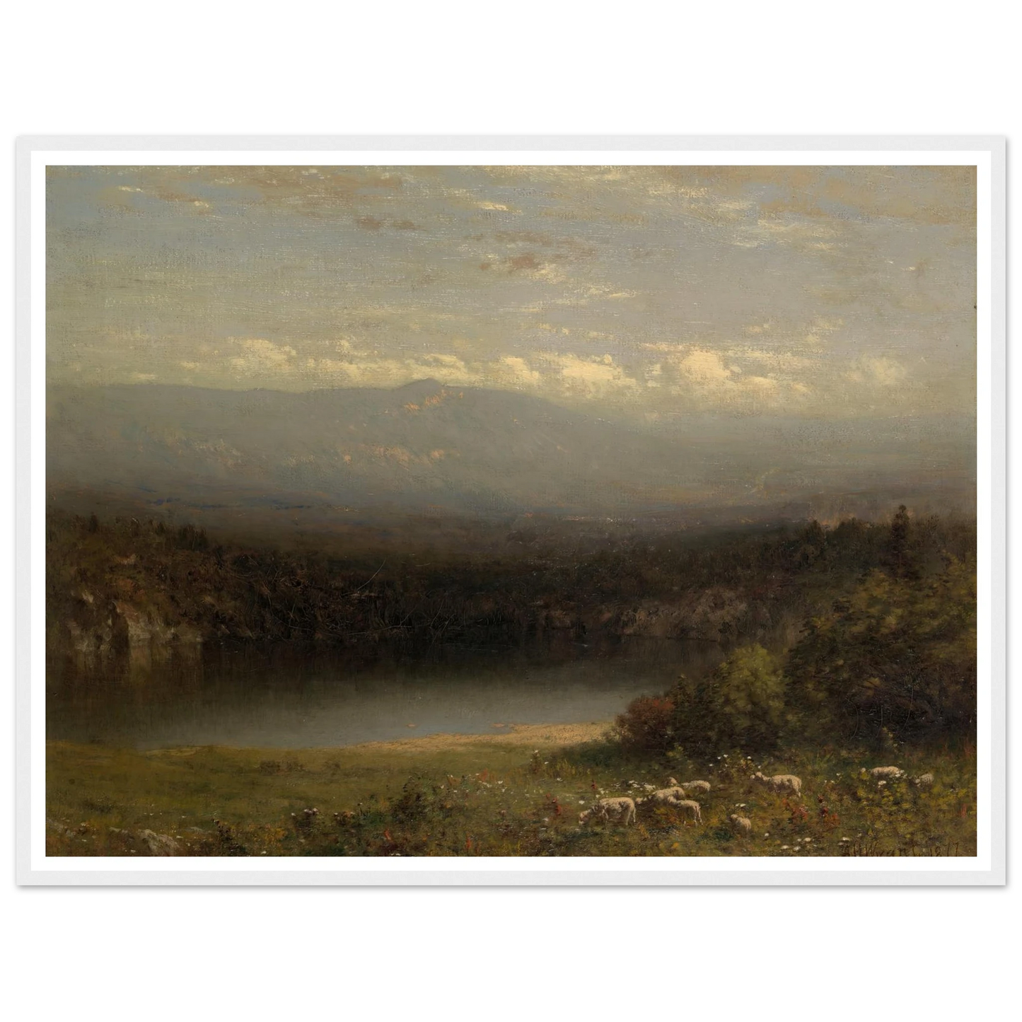 Mountain Lake (1877) Art Print | Alexander Helwig Wyant-Quipham Collections