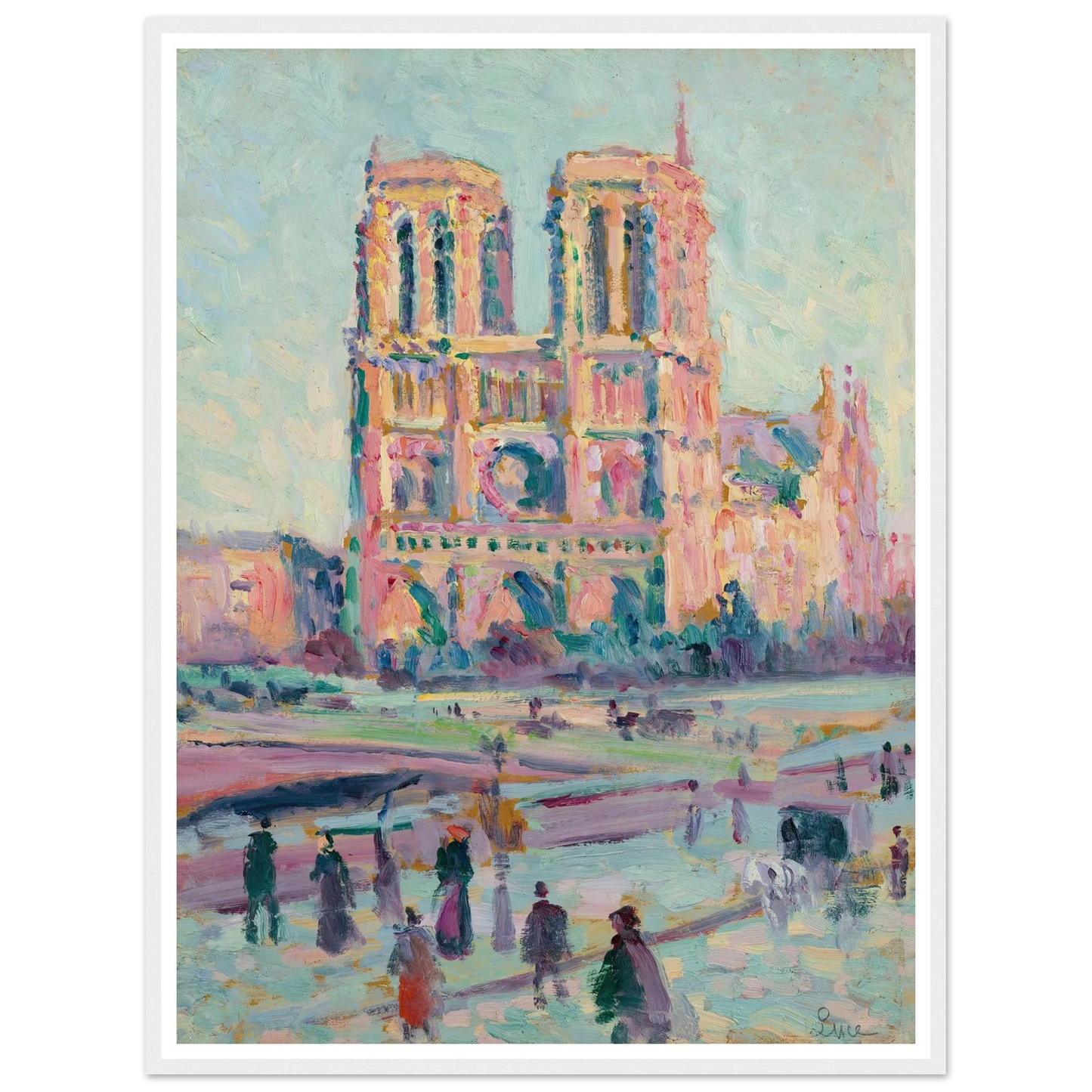 Notre-Dame de Paris (1910) Art Print | Maximilien Luce-Quipham Collections