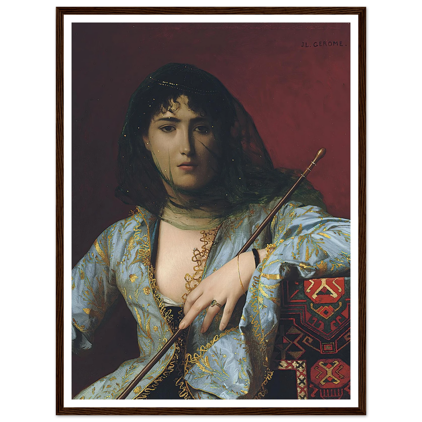 Veiled Circassian Beauty Art Print | Jean Leon Gerome-Quipham Collections