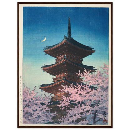Haru no yu, Ueno Toshogu (Spring evening at Toshogu in Ueno) (1948) Art Print | Kawase Hasui-Quipham Collections