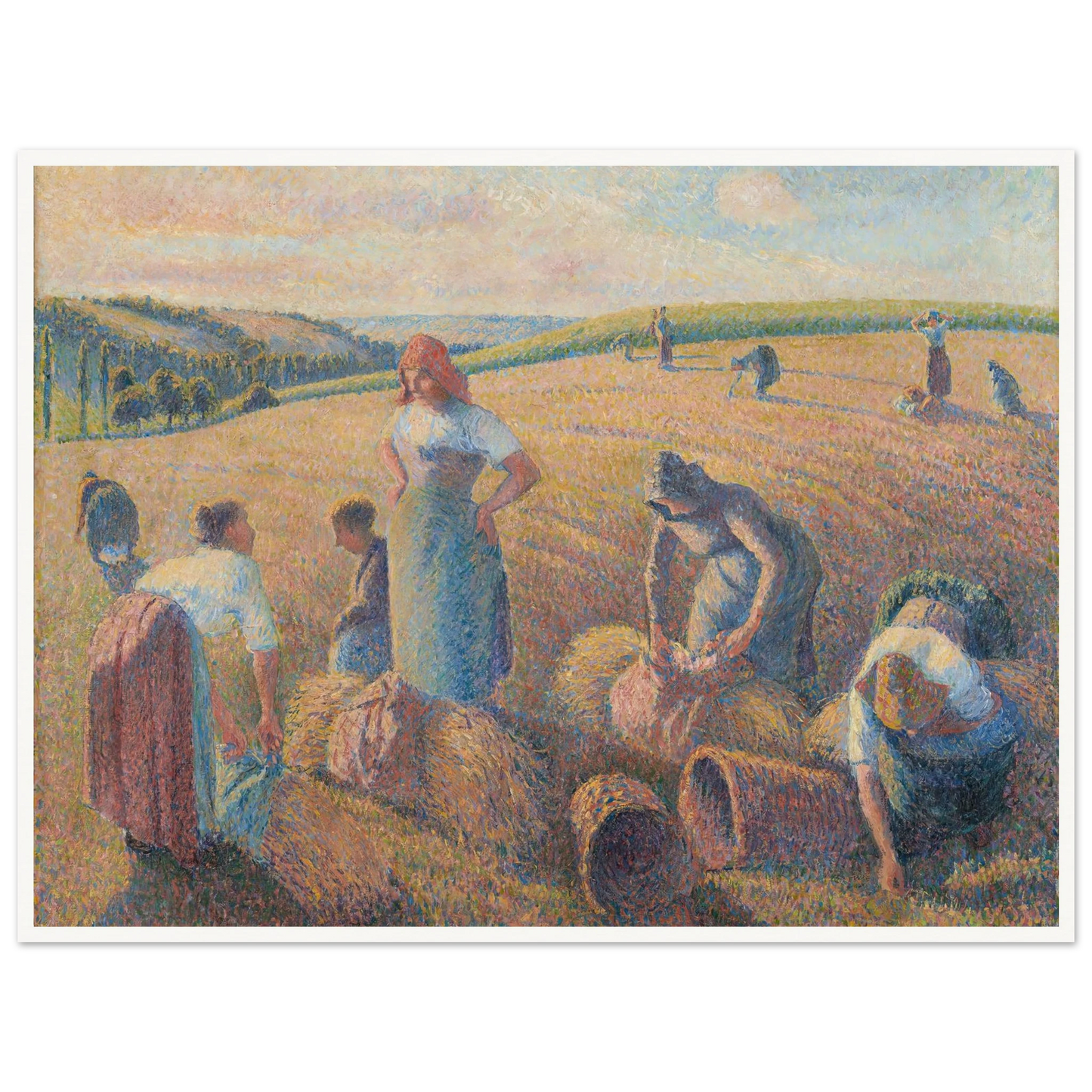 The Gleaners (1889) Art Print | Camille Pissarro-Quipham Collections