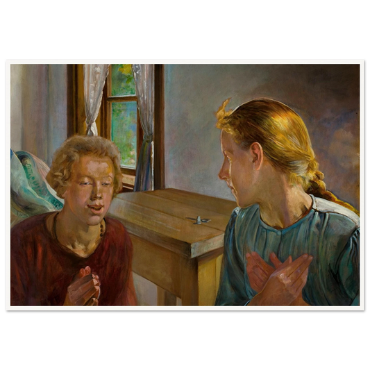 Annunciation (1923) Art Print | Jacek Malczewski-Quipham Collections