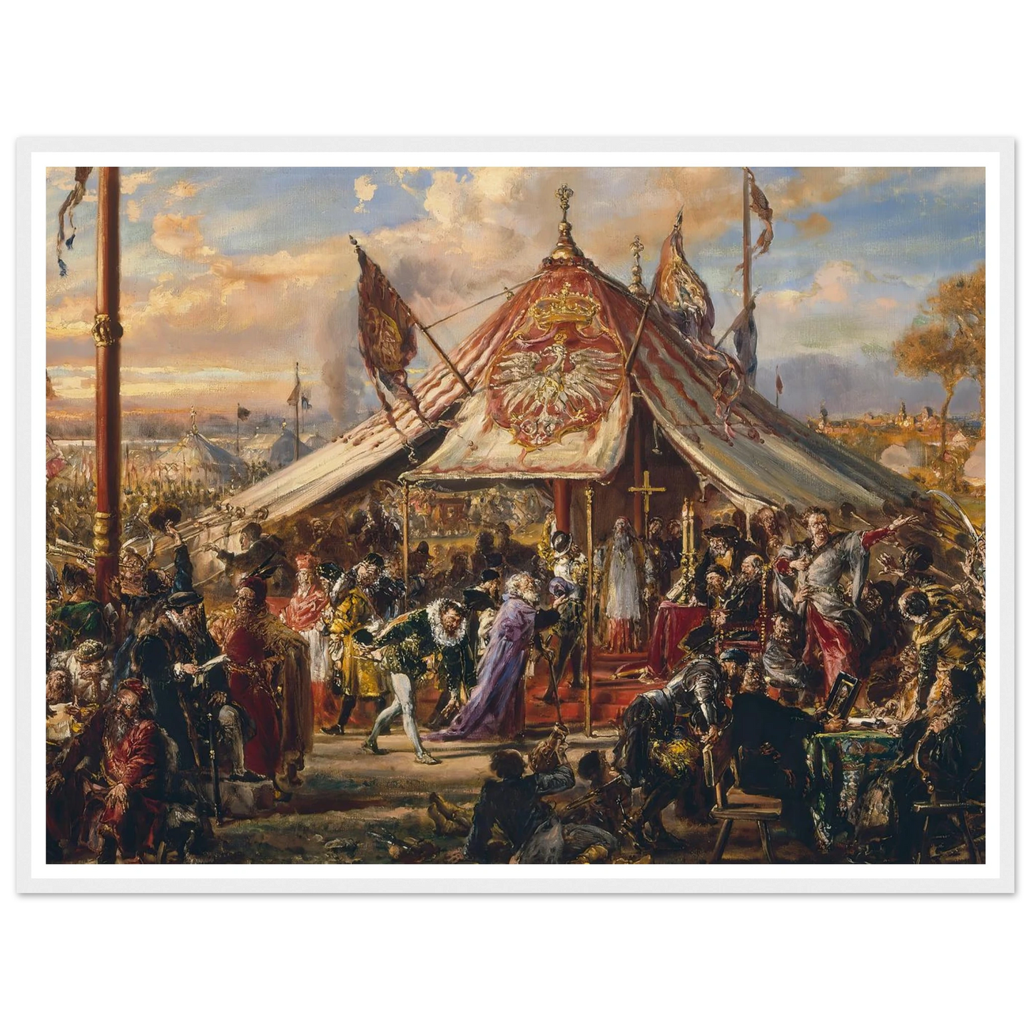 Power of Commonwealth at its Zenith, from the series “History of Civilization in Poland” (1889) Art Print | Jan Matejko-Quipham Collections