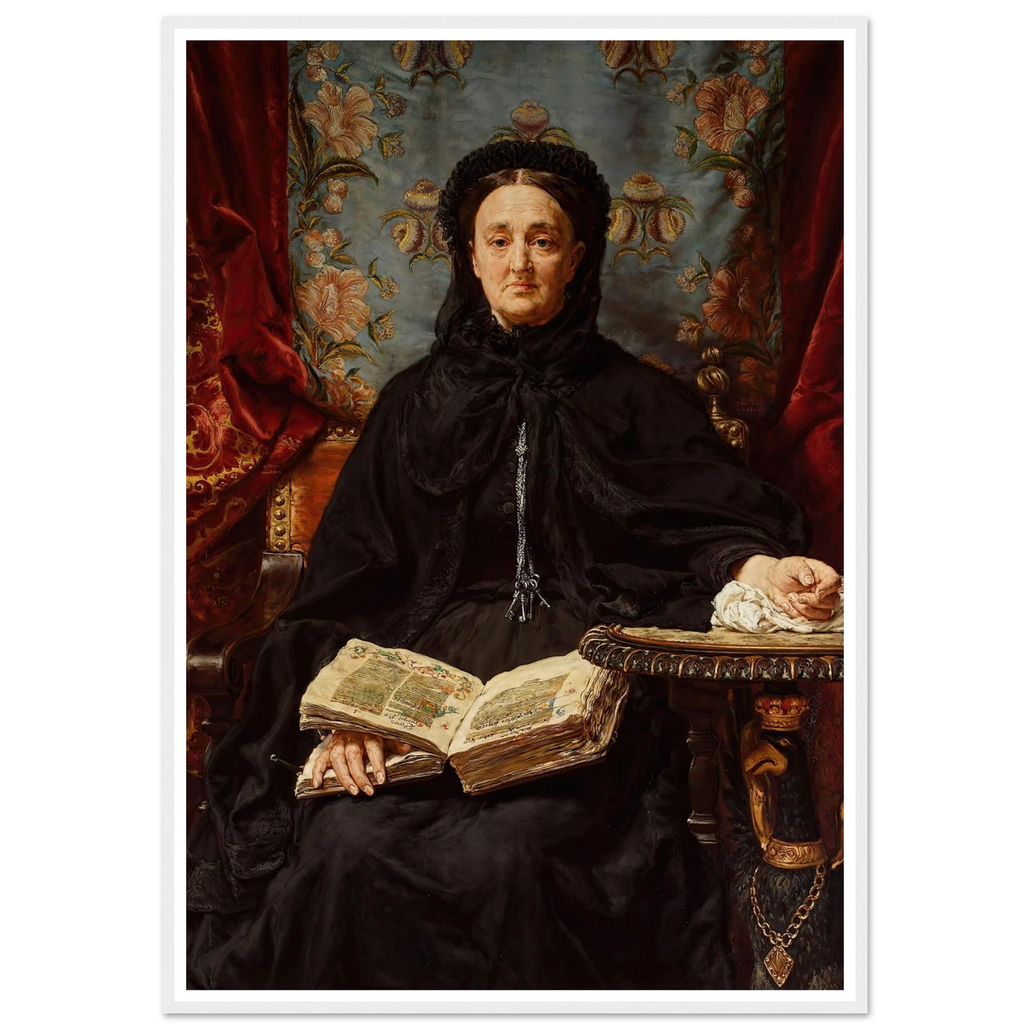Portrait of Katarzyna Potocka née Branicka (1825–1907), wife of Adam (1890) Art Print | Jan Matejko-Quipham Collections