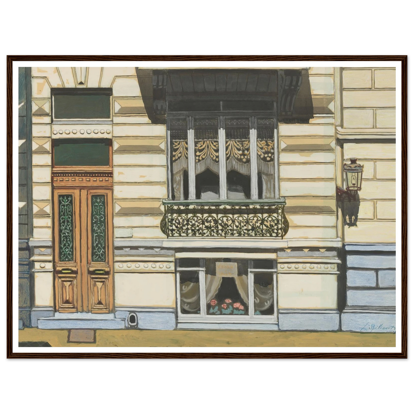 Huis in de Peter Benoitstraat, Oostende (1929) Art Print | Leon Spilliaert-Quipham Collections
