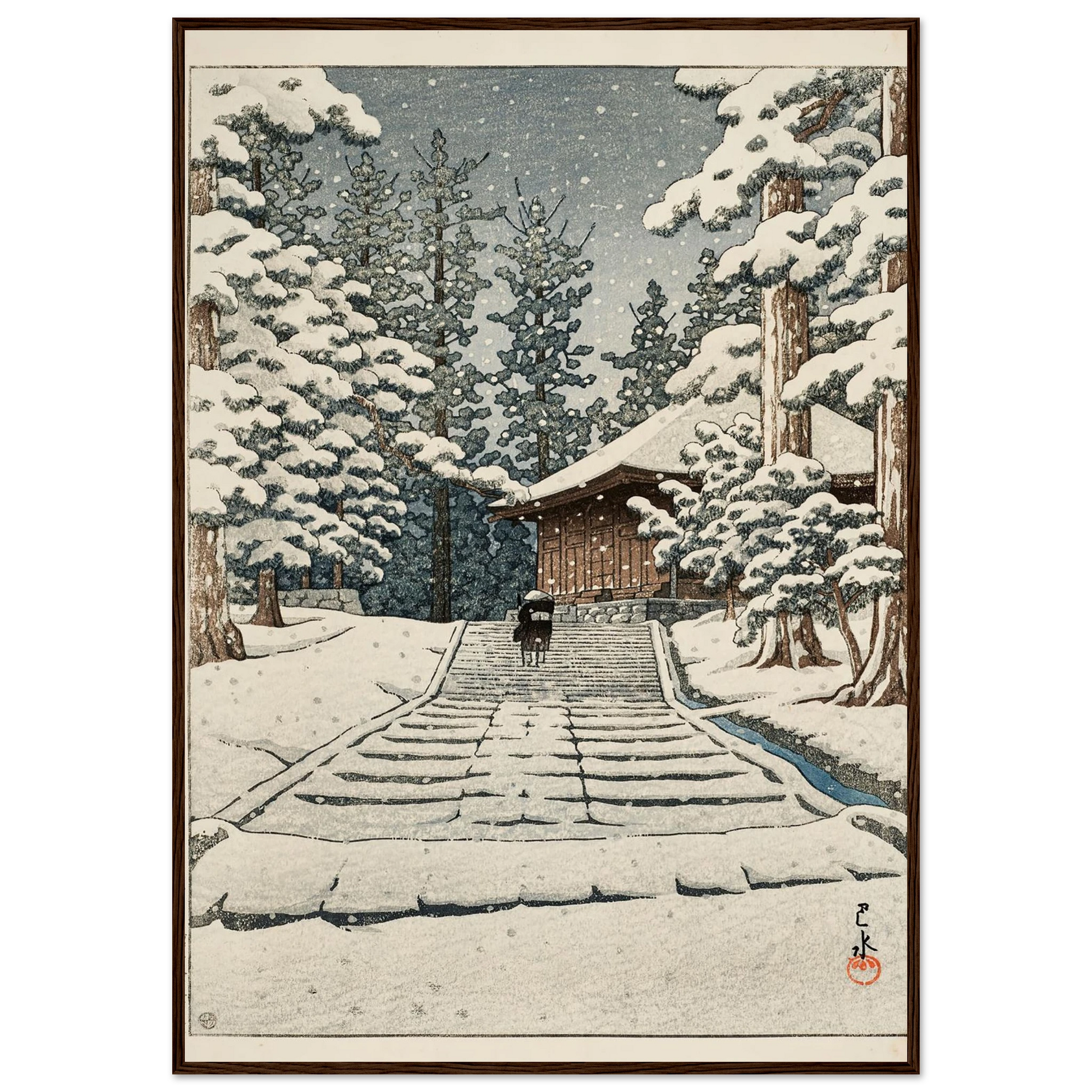 Hiraizumi Konjikido (Konjiki Hall at Hiraizumi) (1957) Art Print | Kawase Hasui-Quipham Collections