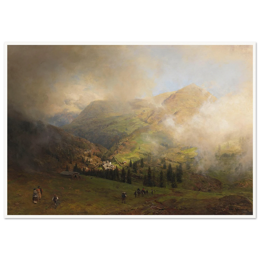 Blick auf die Rigi (1864) Art Print | Oswald Achenbach-Quipham Collections