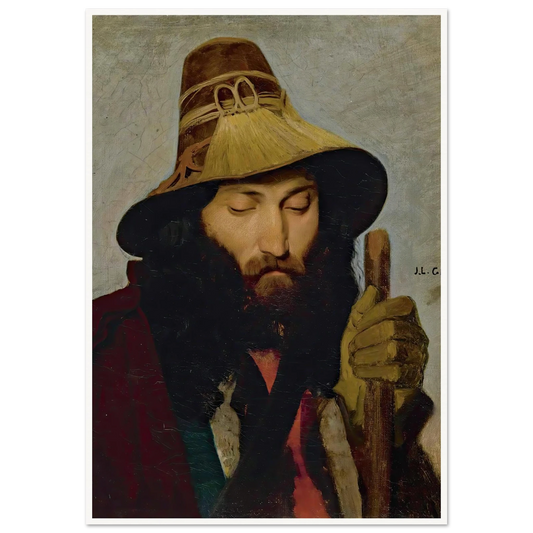 Portrait Of An Italian Man Art Print | Jean Leon Gerome-Quipham Collections