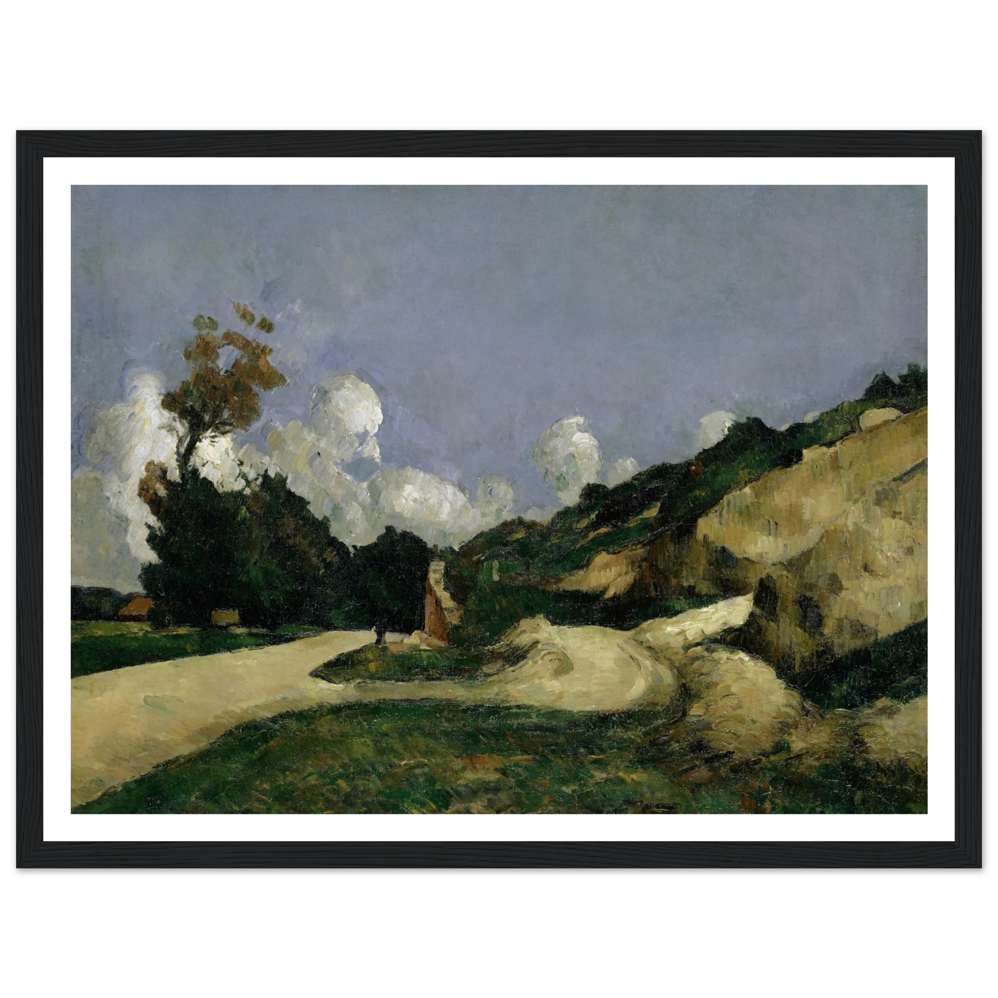 The Road (1871) Art Print | Paul Cezanne-Quipham Collections