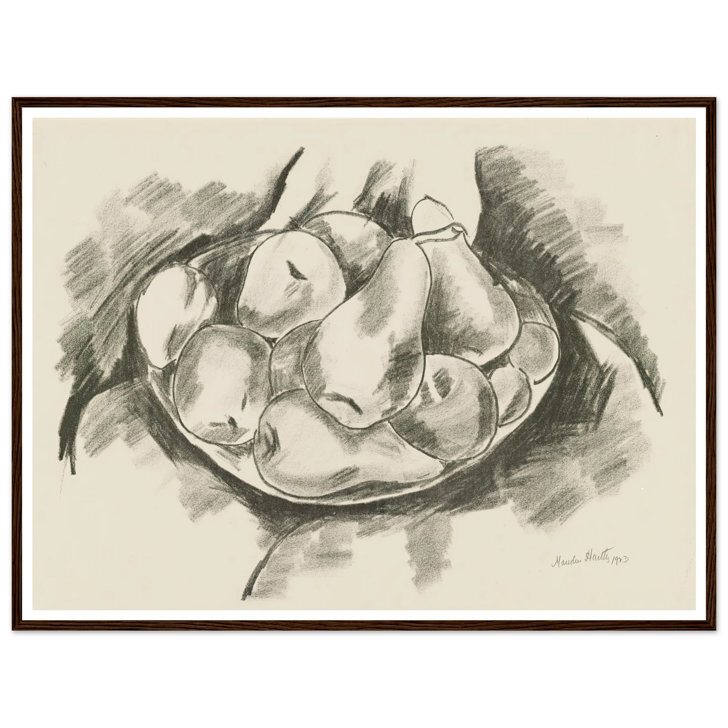 Dish of Apples and Pears (1923) Art Print | Marsden Hartley-Quipham Collections