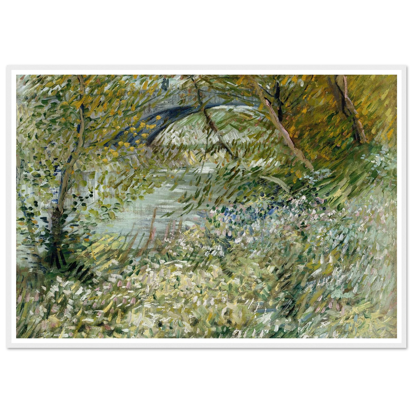 River Bank in Springtime (1887) Art Print | Vincent van Gogh-Quipham Collections