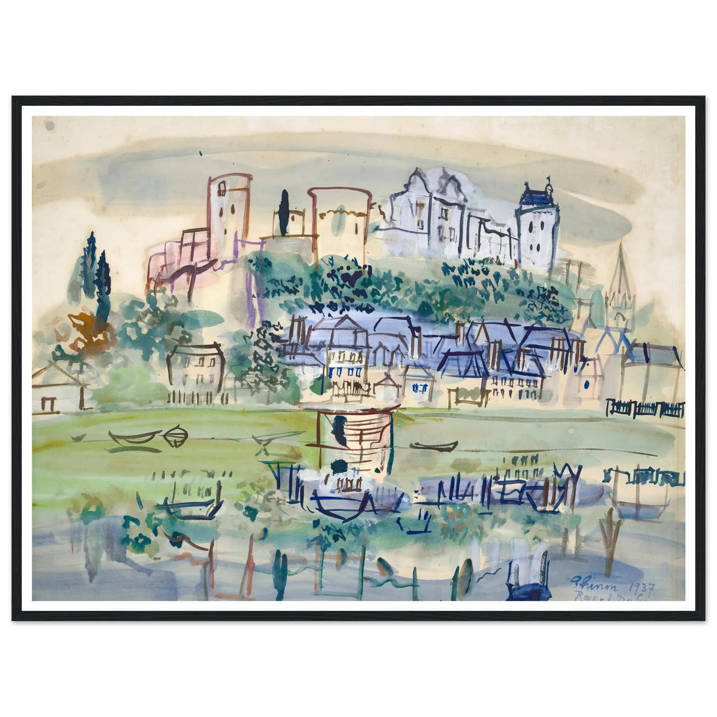 Chinon (1937) Art Print | Raoul Dufy-Quipham Collections