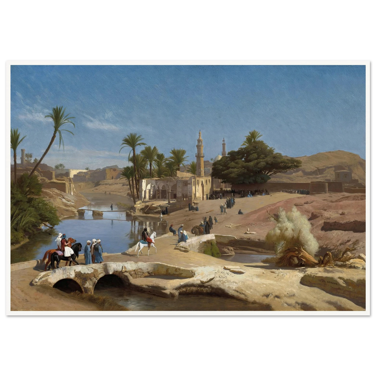 View of Medinet El-Fayoum (c. 1868-1870) Art Print | Jean Leon Gerome-Quipham Collections