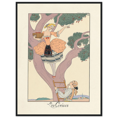 Les Cerises (Cherries) (1922–1926) Art Print | George Barbier-Quipham Collections