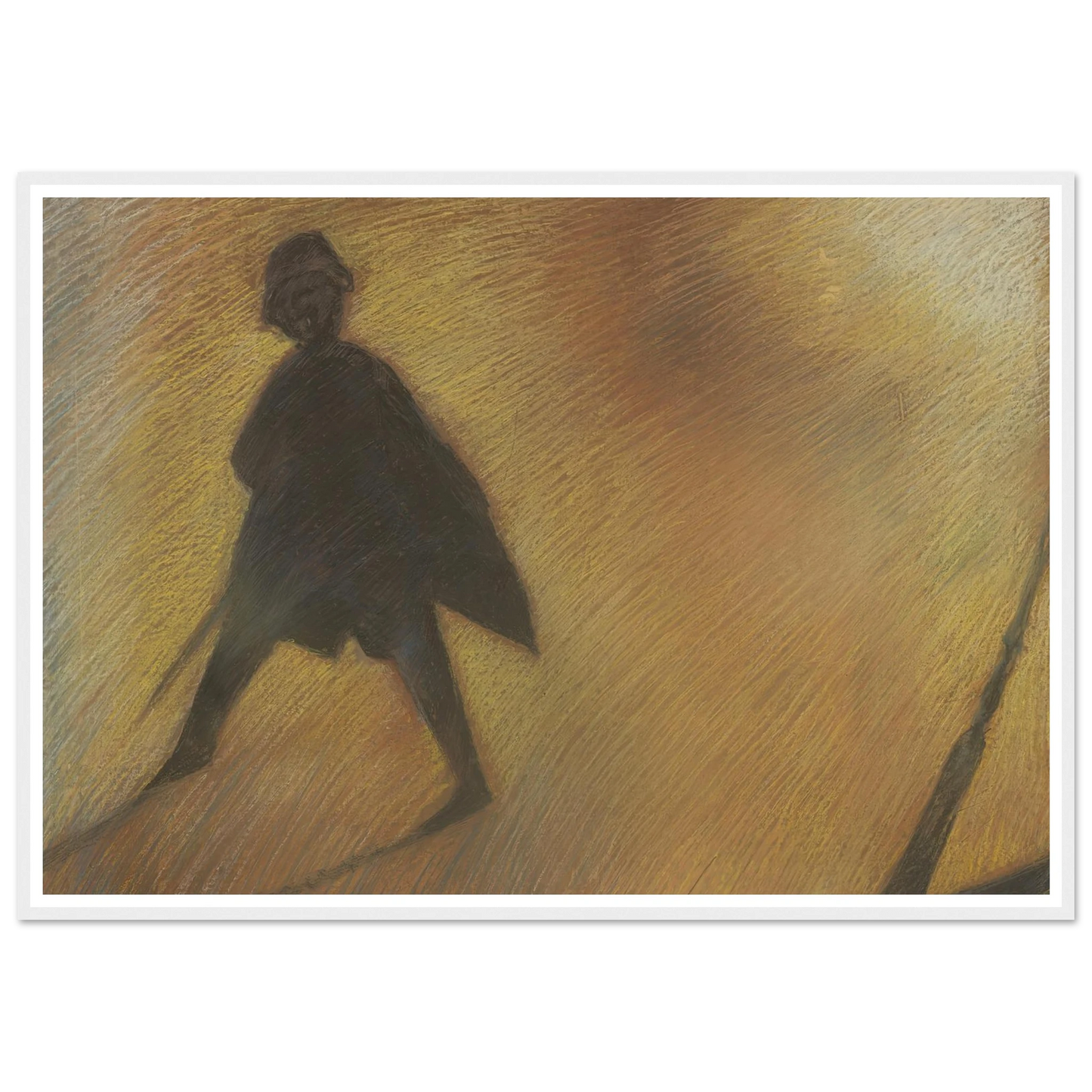 Het einde van een mooie dag – Figuur in tegenlicht (1912) Art Print | Leon Spilliaert-Quipham Collections
