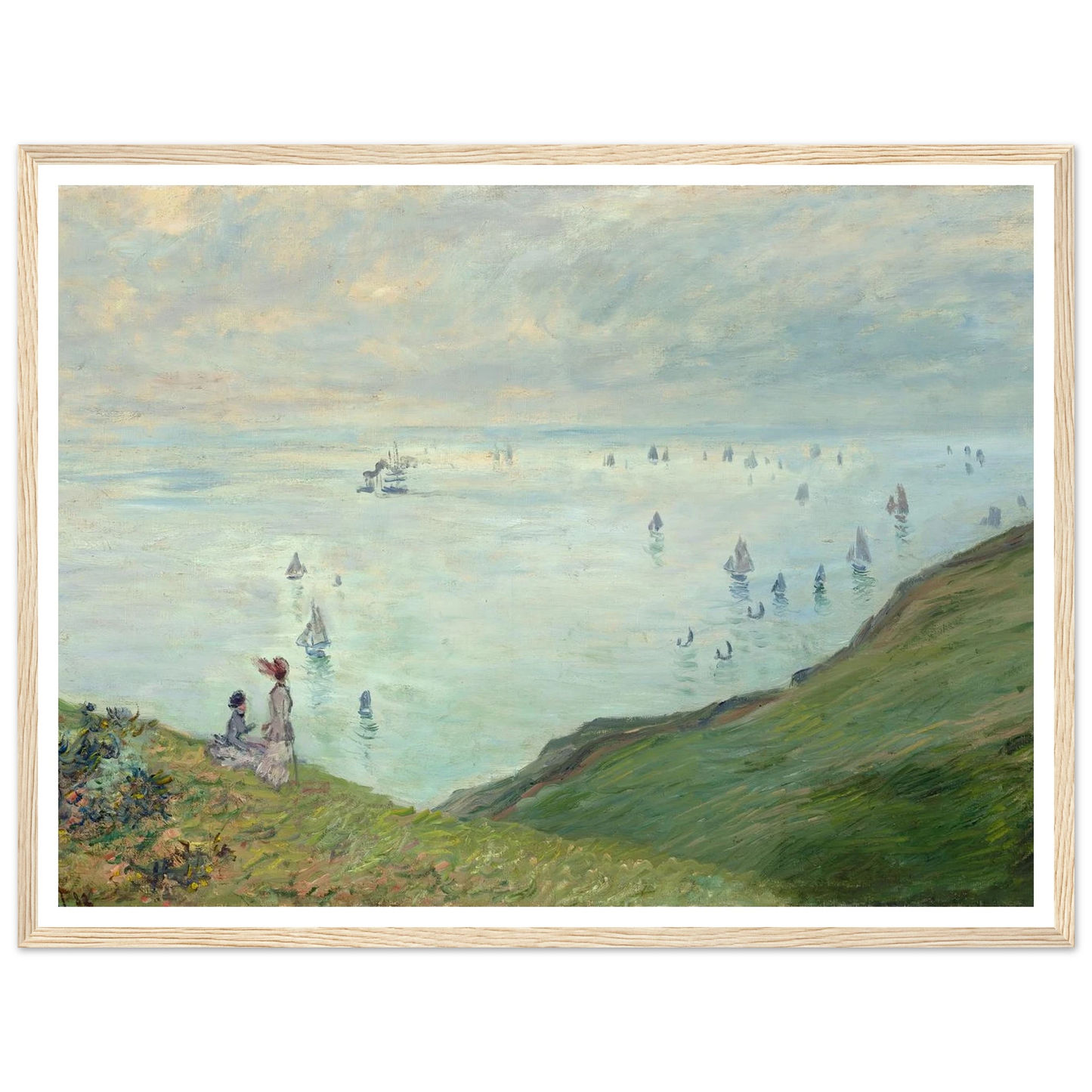 Cliffs at Pourville (1882) Art Print | Claude Monet-Quipham Collections