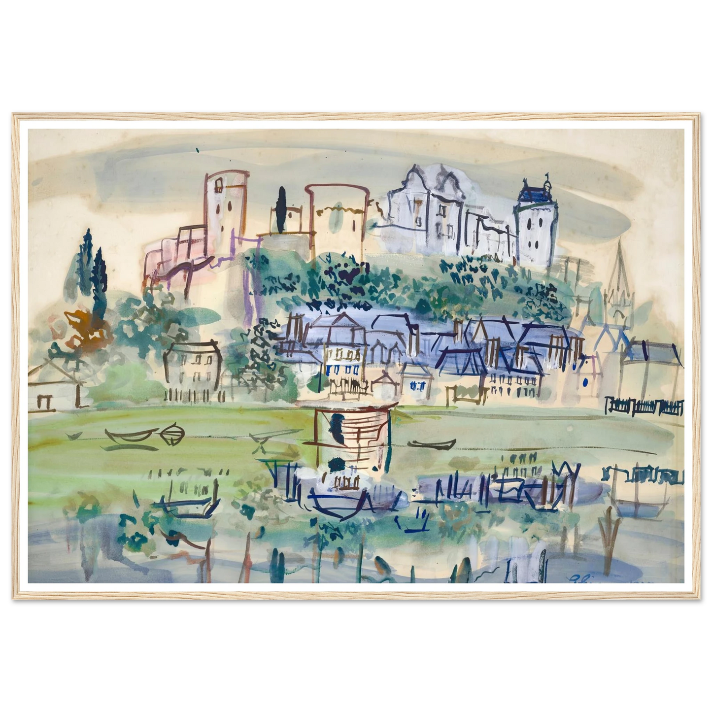 Chinon (1937) Art Print | Raoul Dufy-Quipham Collections