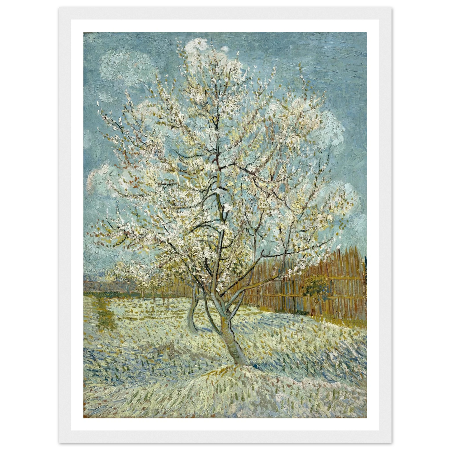 The pink peach tree (1888) Art Print | Vincent van Gogh-Quipham Collections