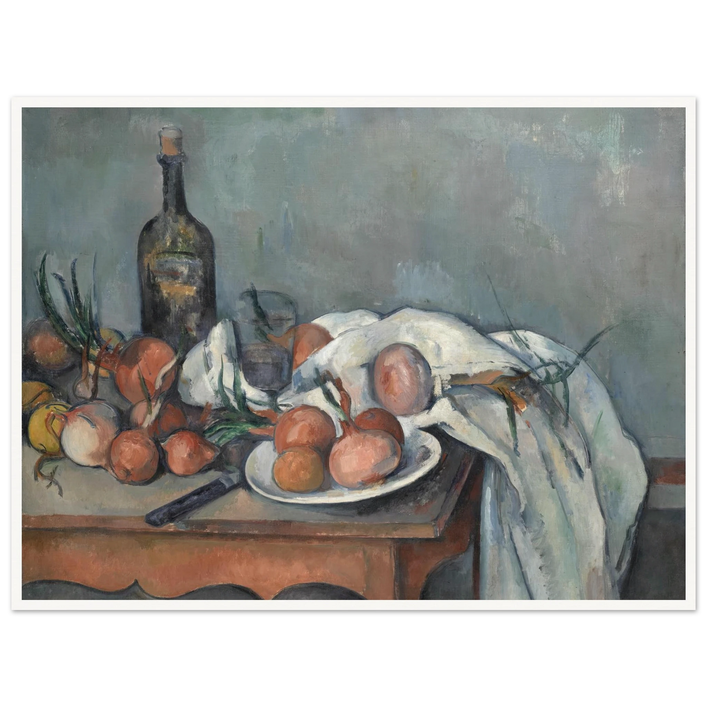 Still Life with Onions (1896 - 1898) Art Print | Paul Cezanne-Quipham Collections