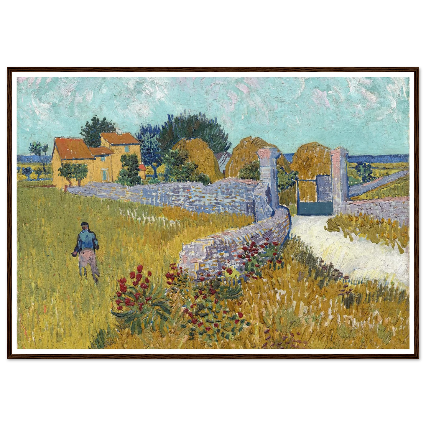 Farmhouse in Provence (1888) Art Print | Vincent van Gogh-Quipham Collections