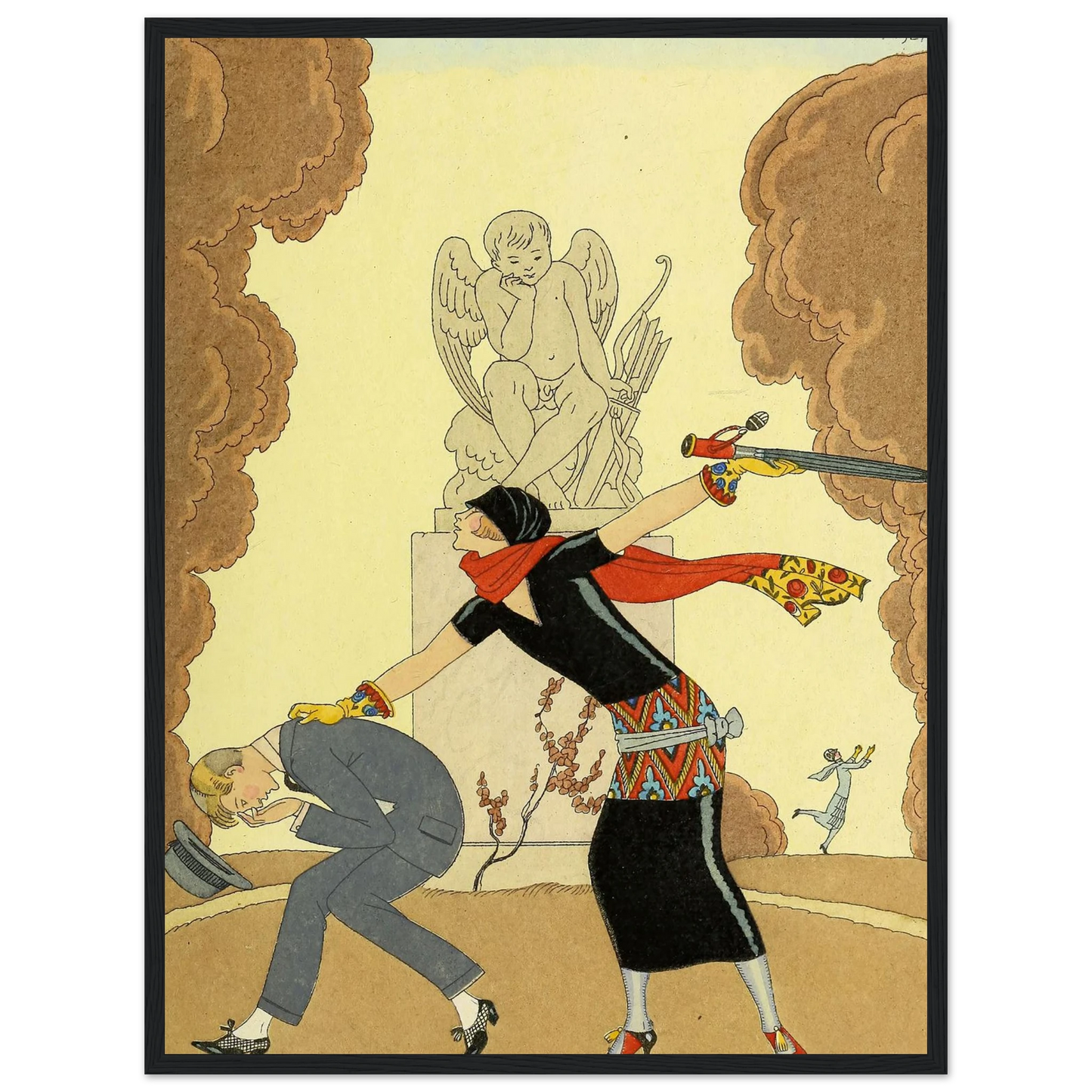Falbalas et fanfreluches, La Colère (1925) Art Print | George Barbier-Quipham Collections