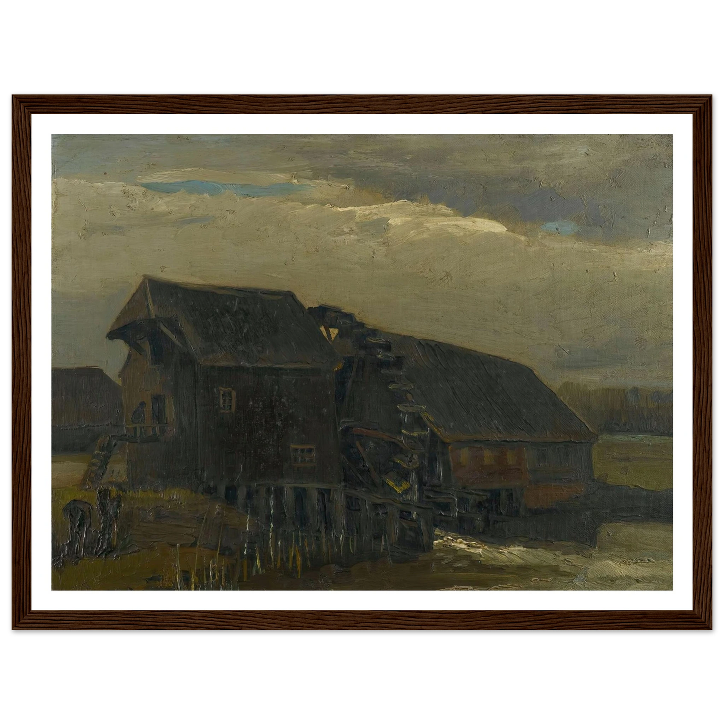 Water Mill At Opwetten (1884) Art Print | Vincent van Gogh-Quipham Collections