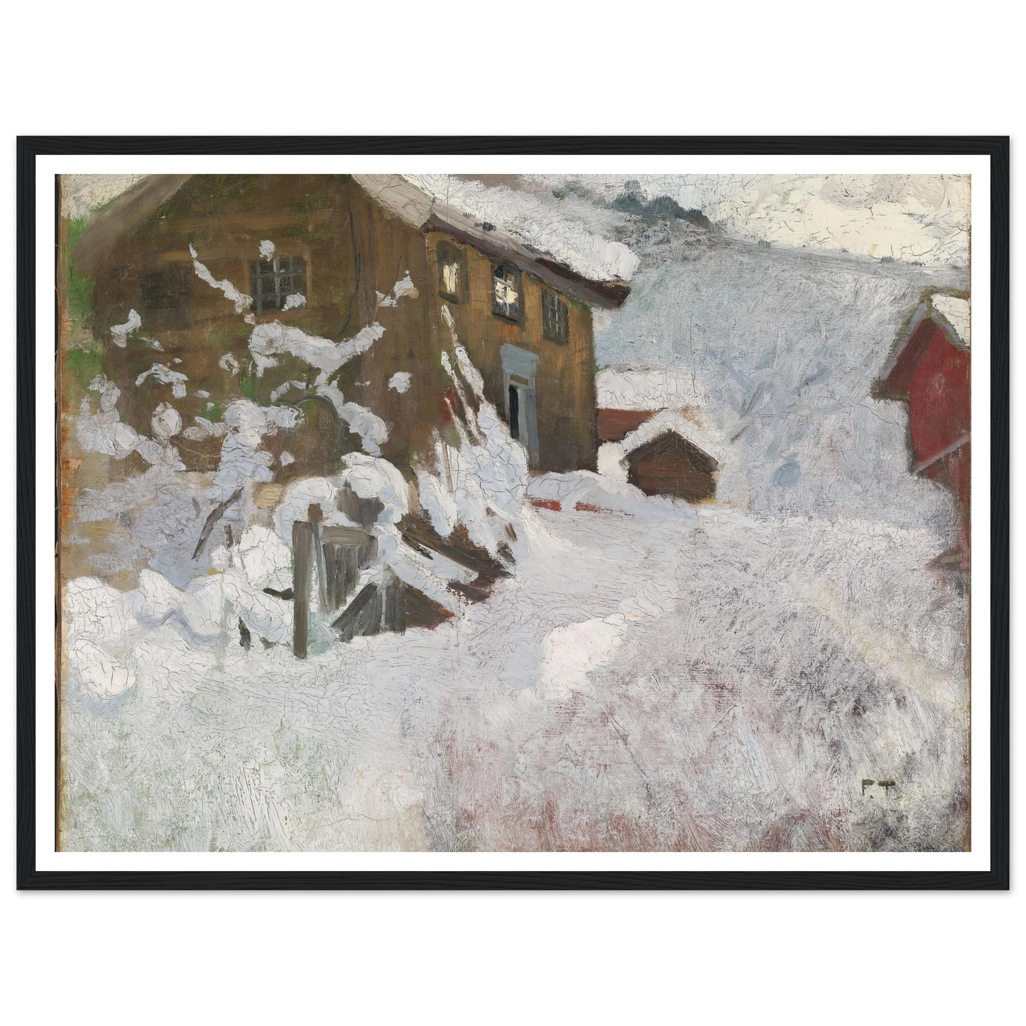 Norwegian Winter (1896) Art Print | Frits Thaulow-Quipham Collections