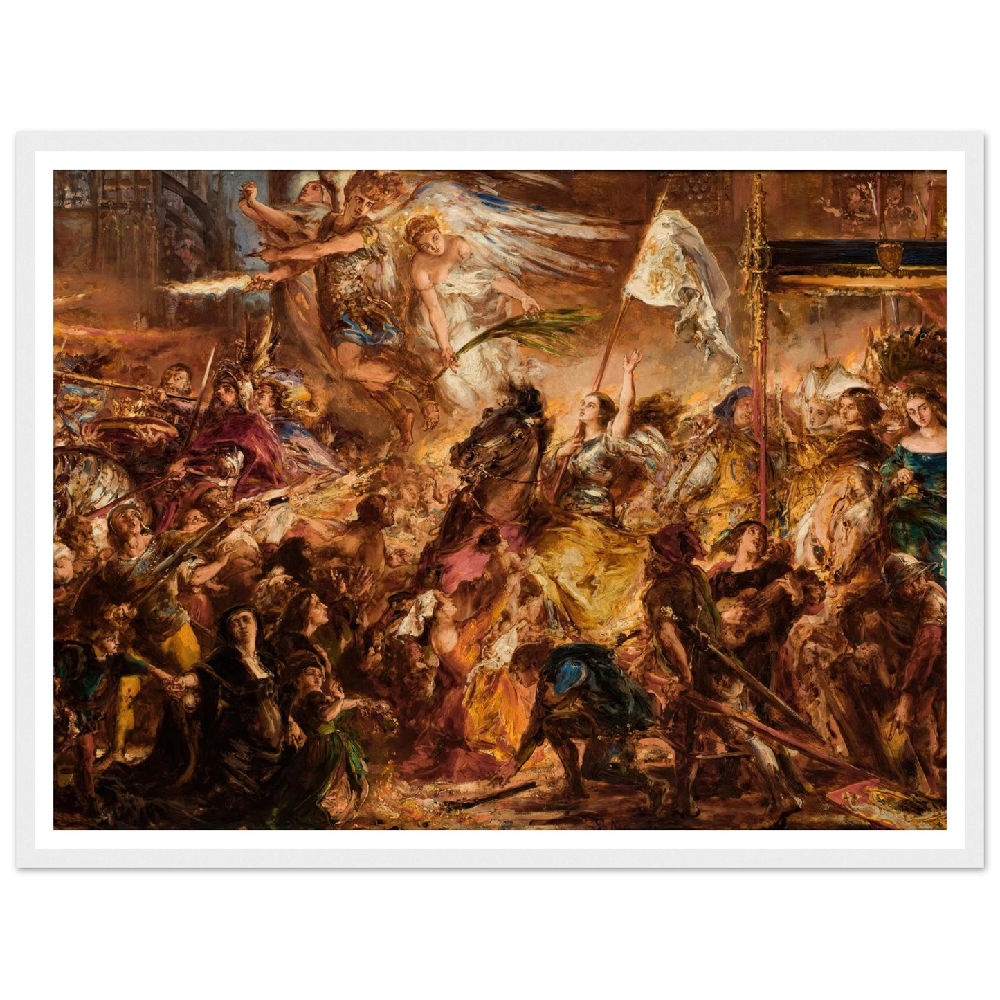 The Maid of Orleans (1883) Art Print | Jan Matejko-Quipham Collections