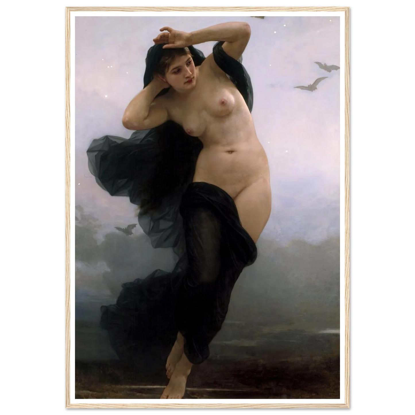 La Nuit (1883) Art Print | William Bouguereau-Quipham Collections