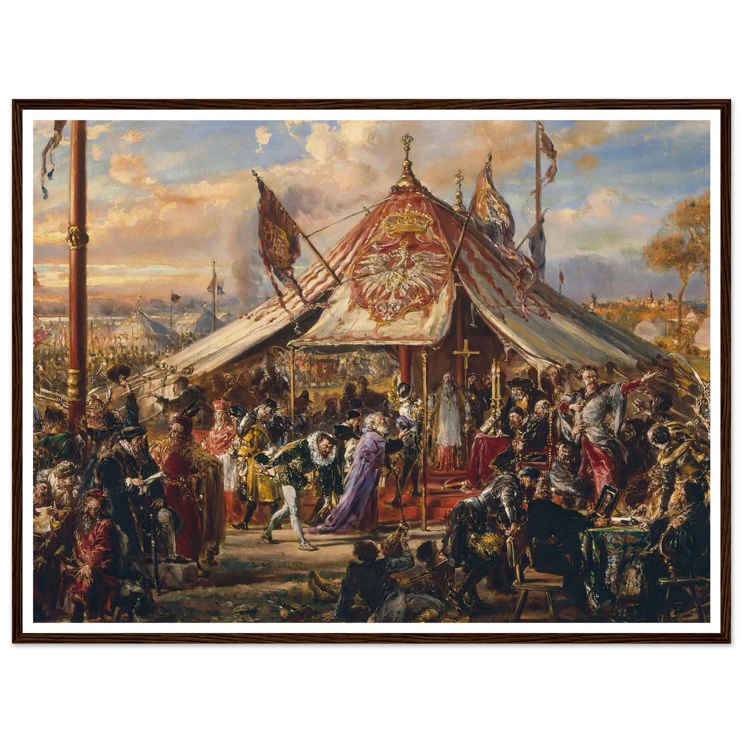 Power of Commonwealth at its Zenith, from the series “History of Civilization in Poland” (1889) Art Print | Jan Matejko-Quipham Collections