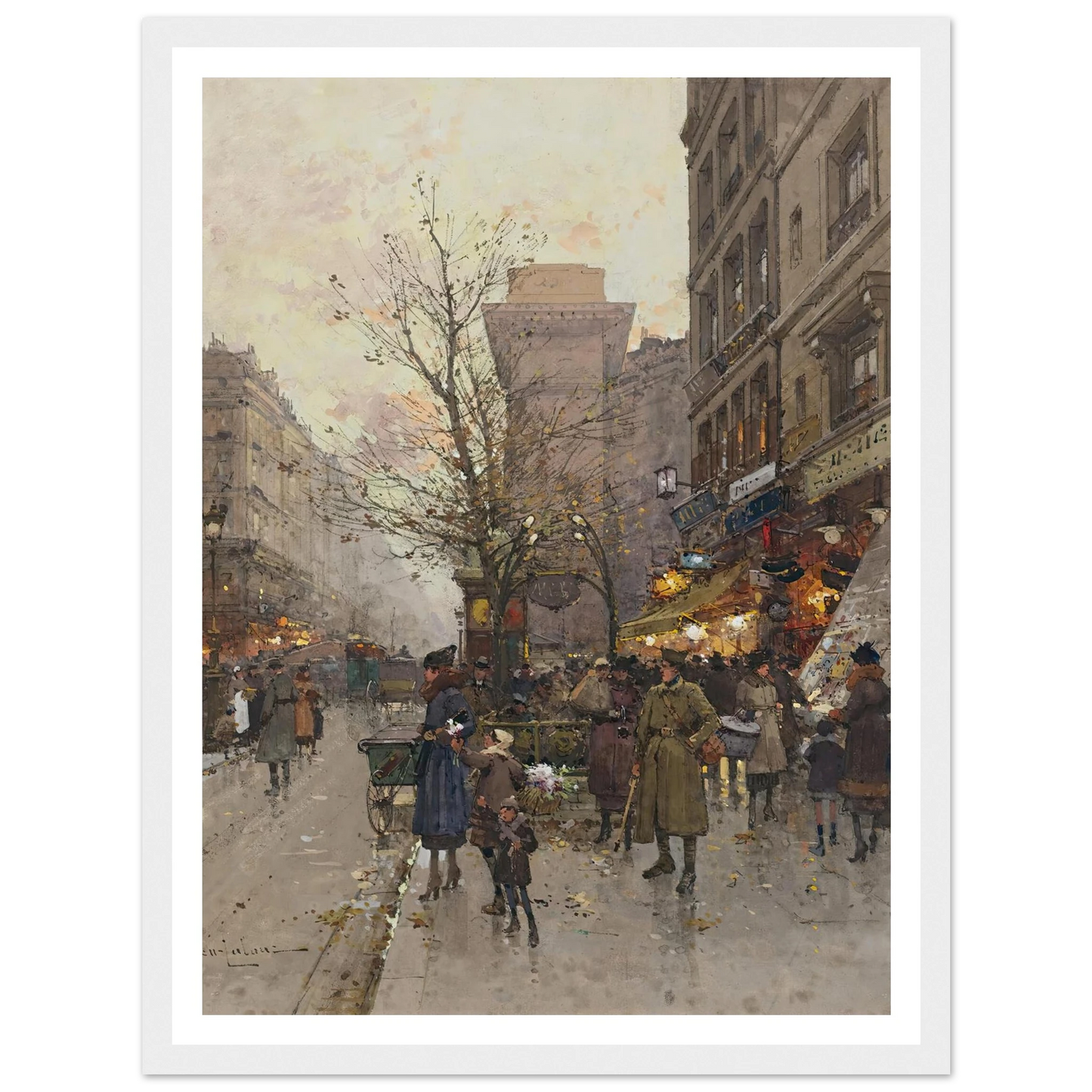 La Porte Saint Denis, Paris Art Print | Eugene Galien Laloue-Quipham Collections