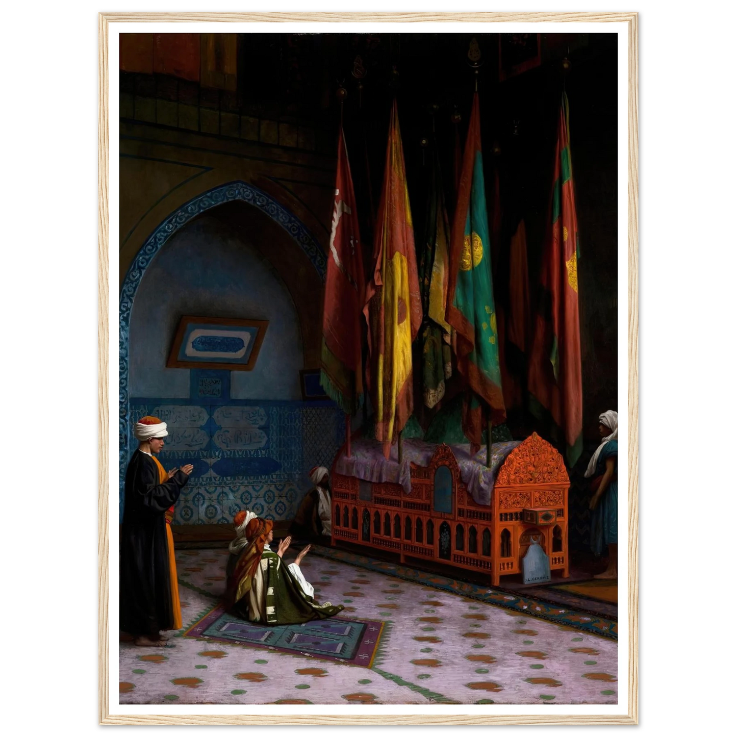The Sentinel at the Sultan’s Tomb (1824–1904) Art Print | Jean Leon Gerome-Quipham Collections