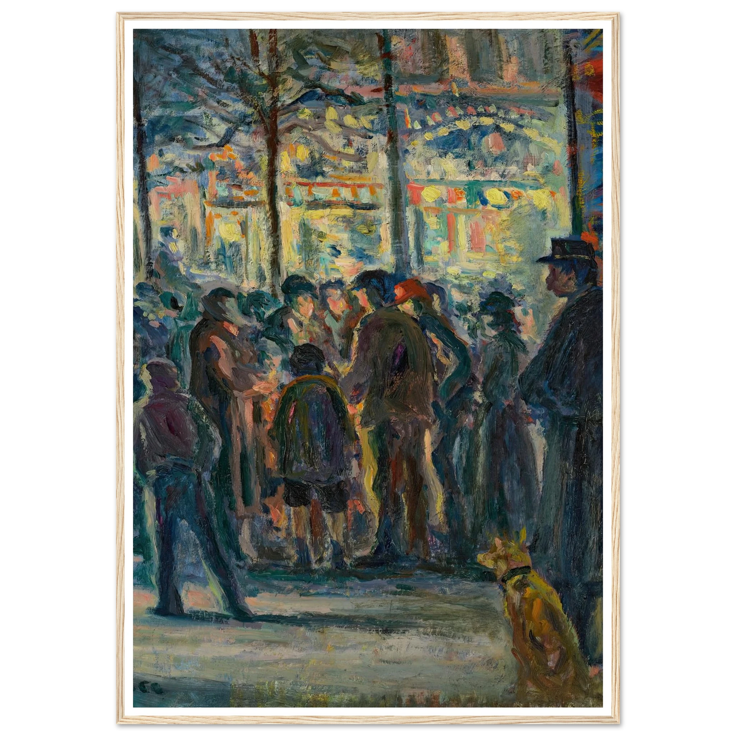 Scène de rue en hiver (circa 1915) Art Print | Maximilien Luce-Quipham Collections