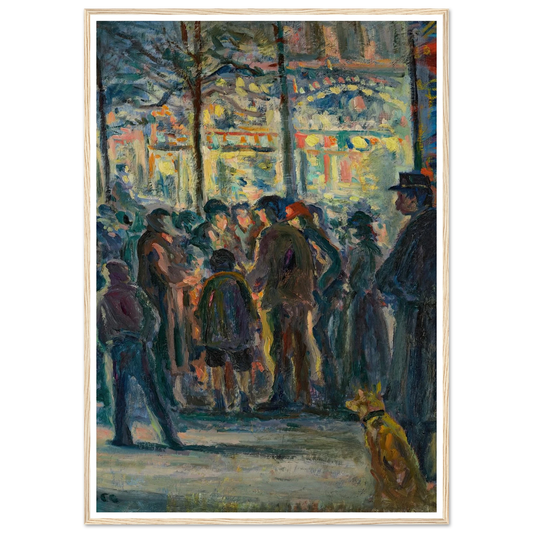 Scène de rue en hiver (circa 1915) Art Print | Maximilien Luce-Quipham Collections
