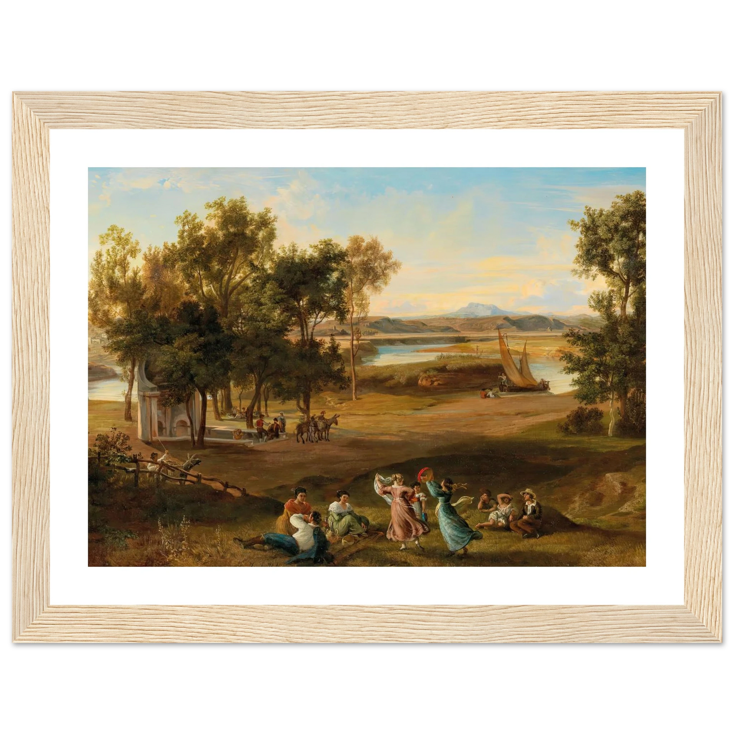 An idyllic southern landscape Art Print | Josef Hoffmann-Quipham Collections