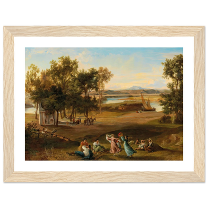 An idyllic southern landscape Art Print | Josef Hoffmann-Quipham Collections