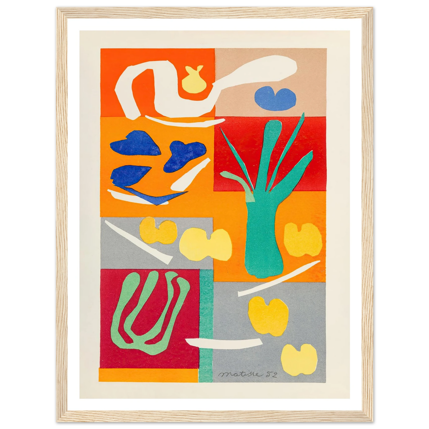 Végétaux (1952) Art Print | Henri Matisse-Quipham Collections