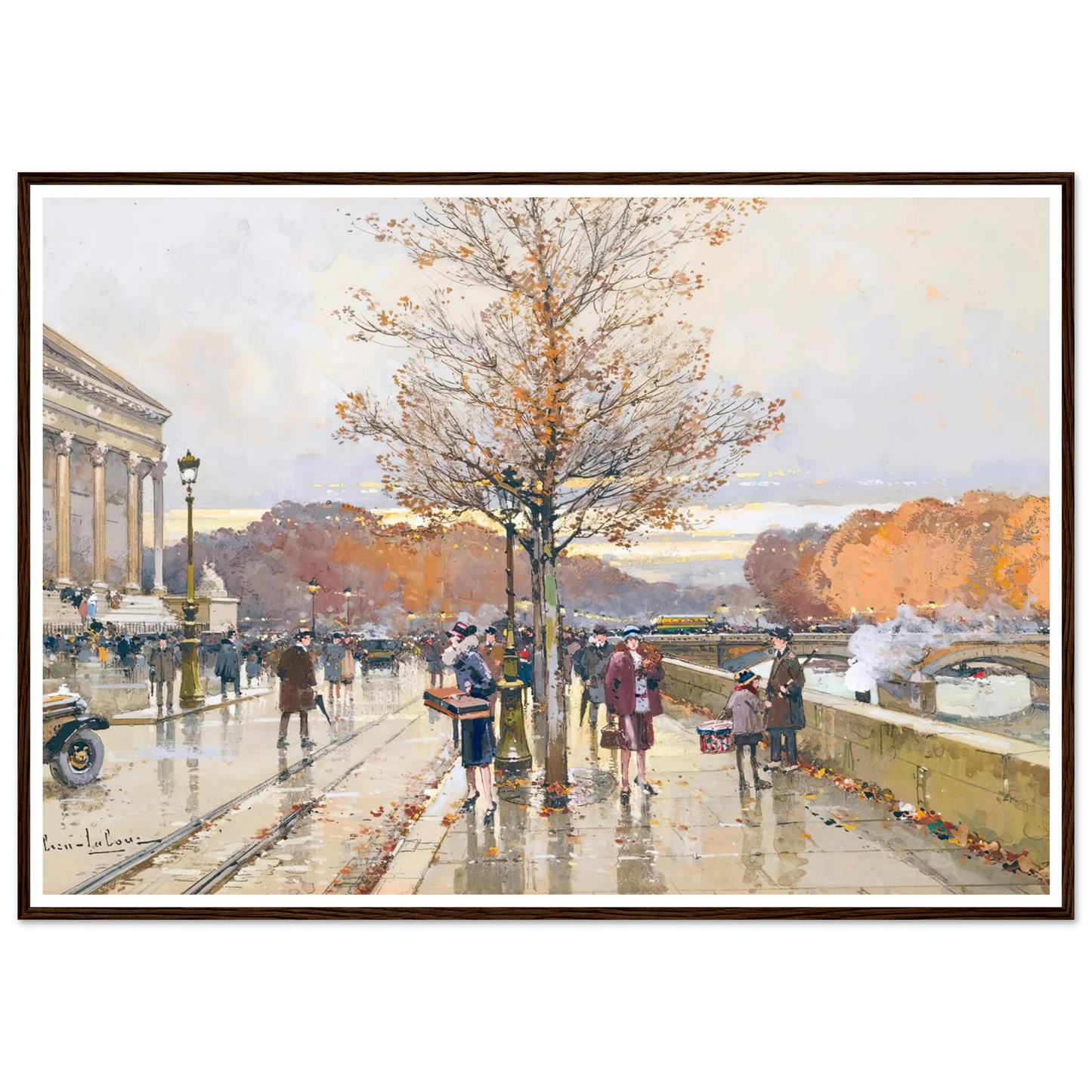 L’assemblée Nationale Et Le Pont De La Concorde Art Print | Eugene Galien Laloue-Quipham Collections