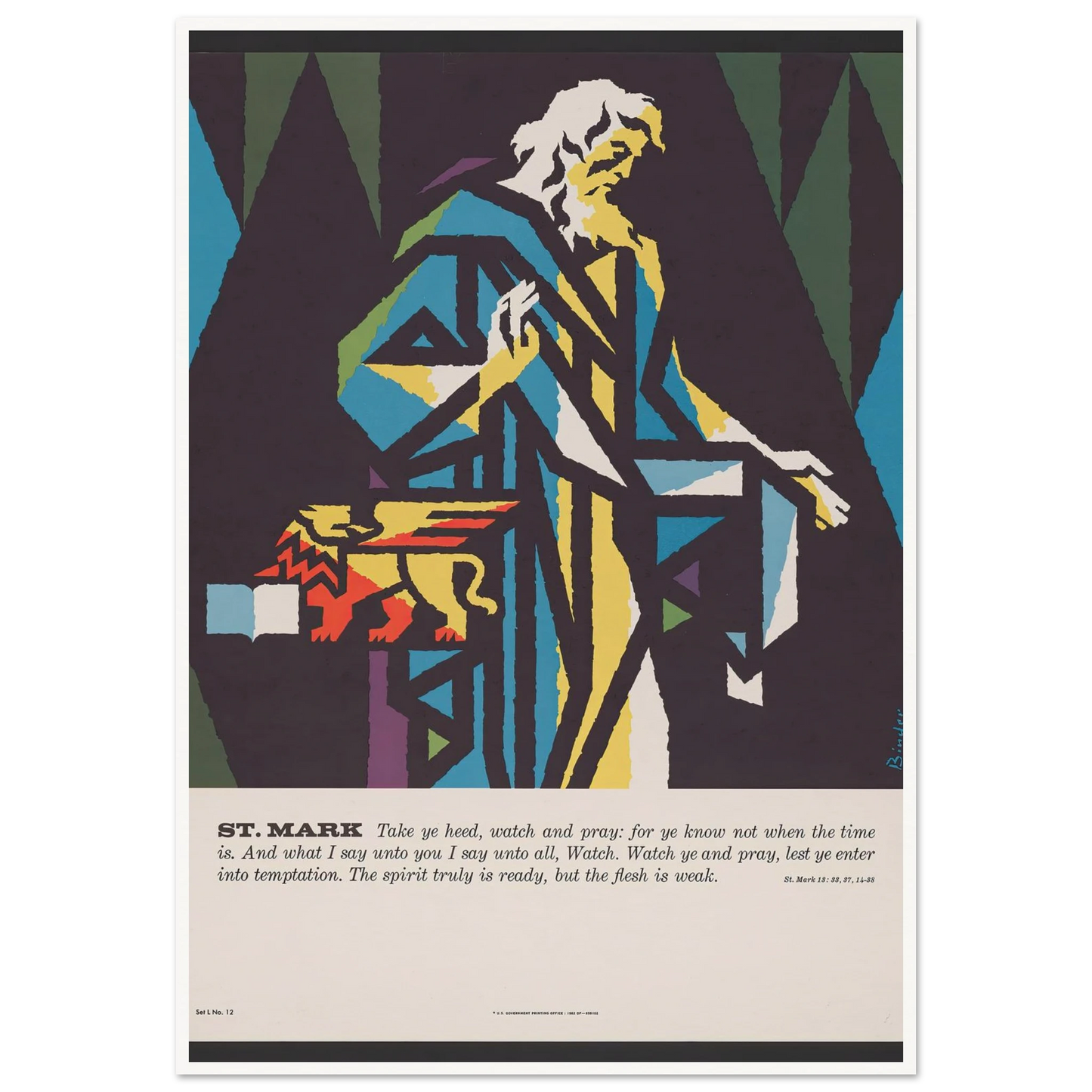 St. Mark (1962) Art Print | Joseph Binder-Quipham Collections