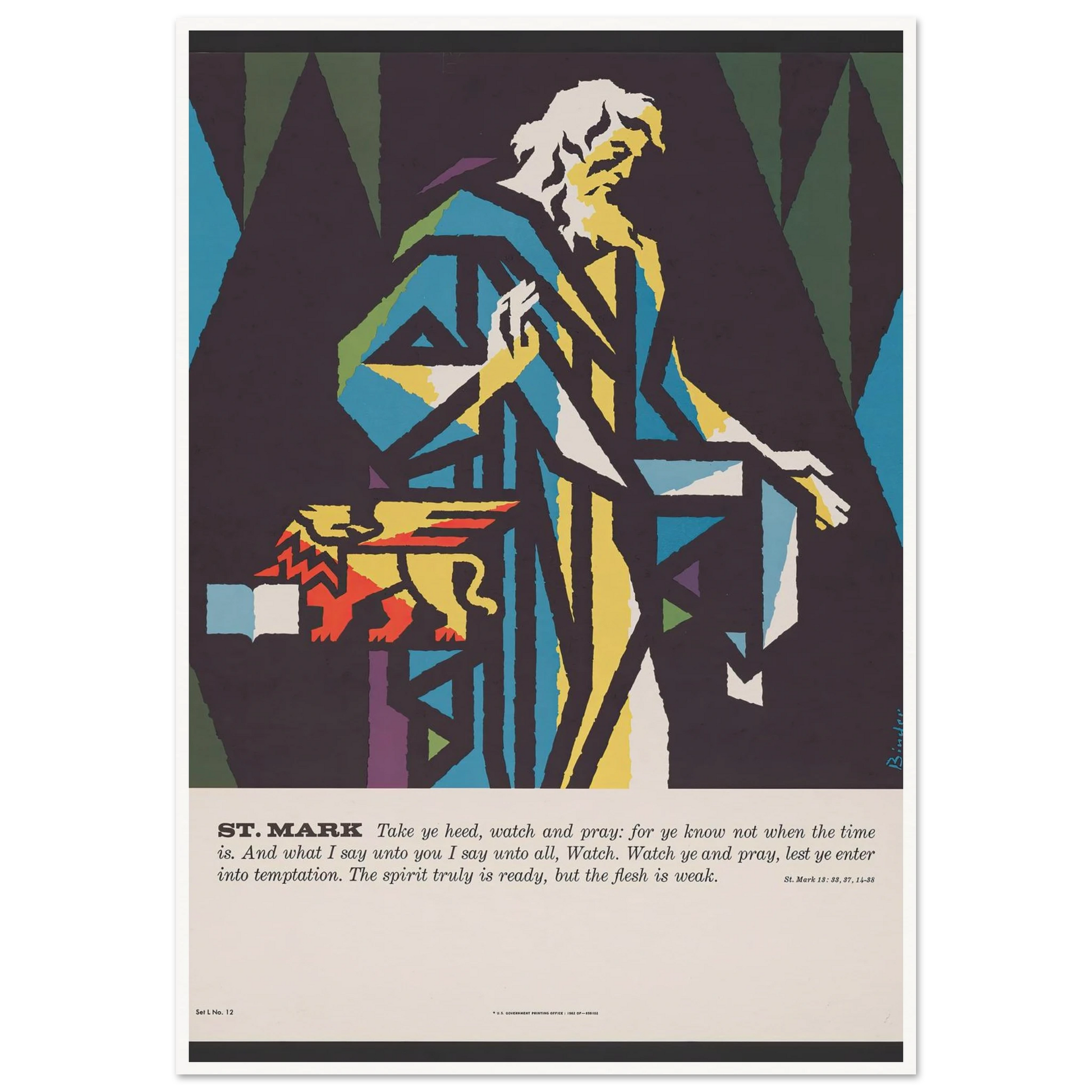 St. Mark (1962) Art Print | Joseph Binder-Quipham Collections
