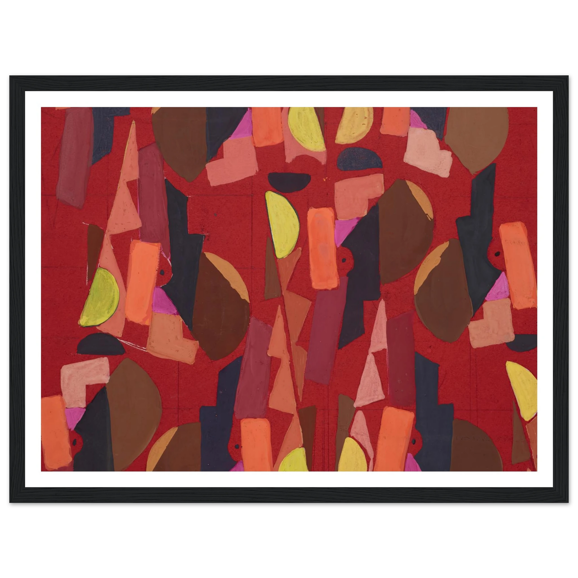 Untitled (Textile design no VI) (circa 1925) Art Print | Frances Hodgkins-Quipham Collections