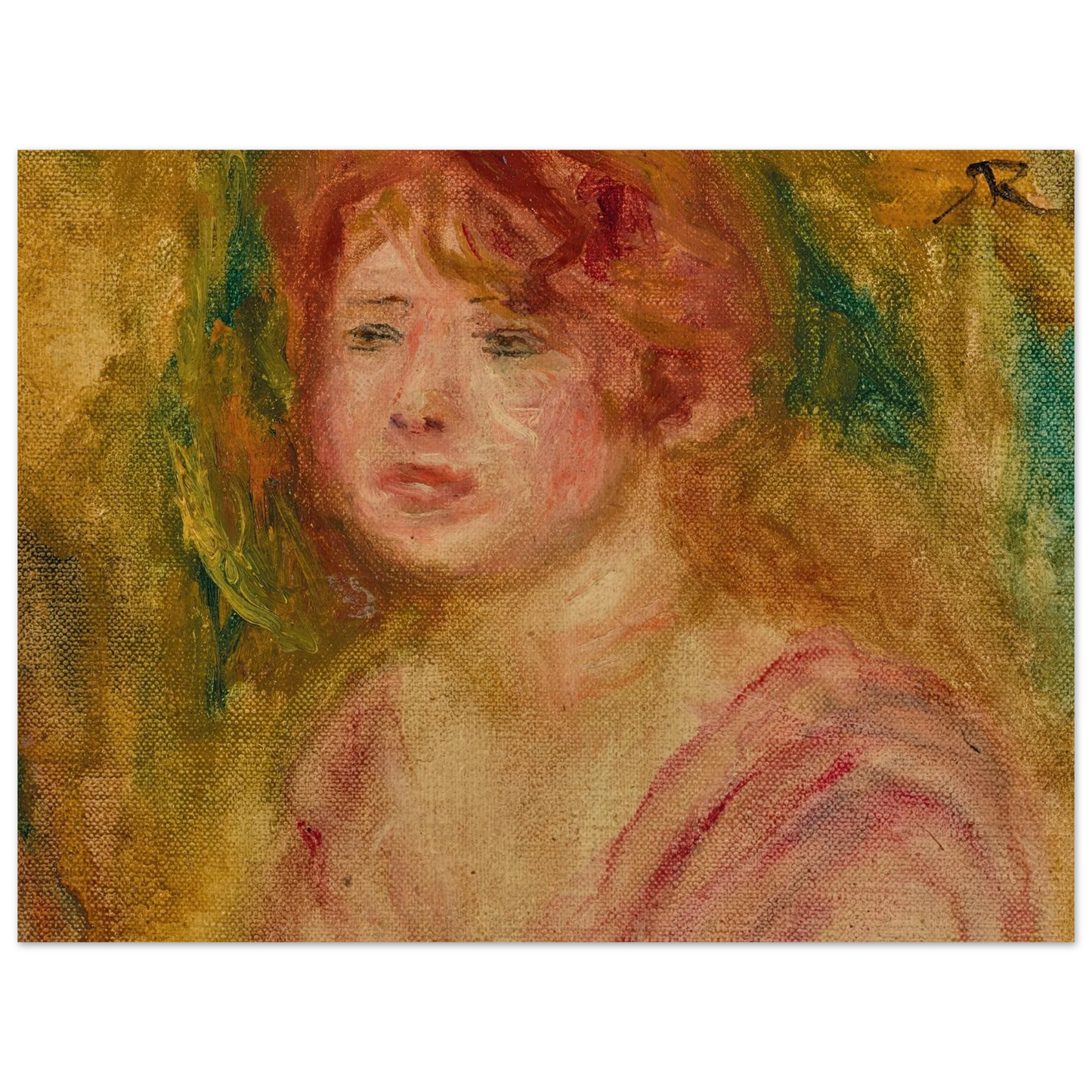 Andrée en buste (1915) Art Print | Pierre Auguste Renoir-Quipham Collections