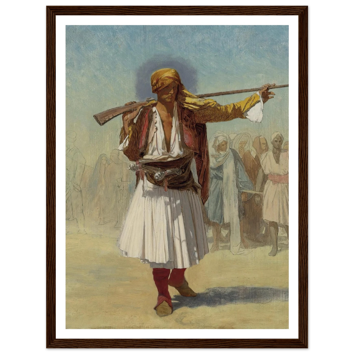 Arnaut Officer (1894) Art Print | Jean Leon Gerome-Quipham Collections