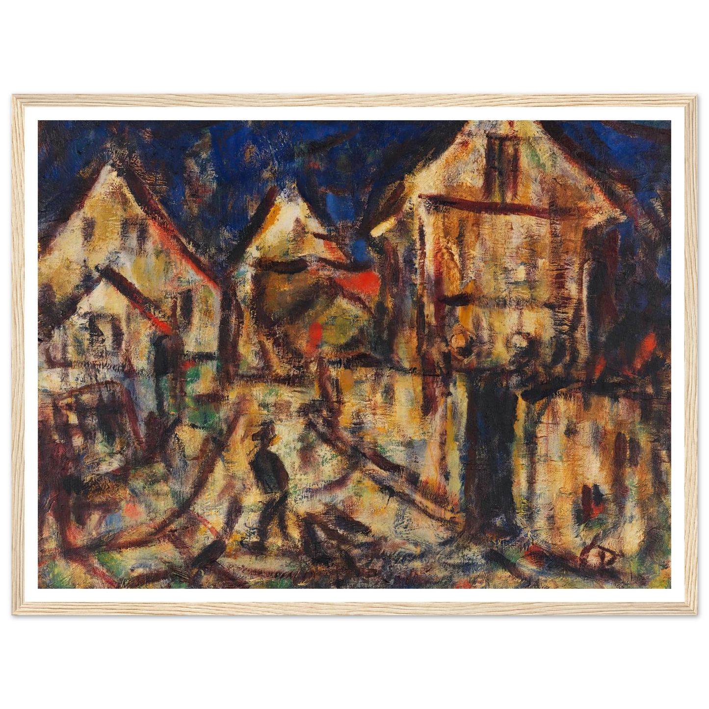 Häuser in Soest (1918) Art Print | Christian Rohlfs-Quipham Collections