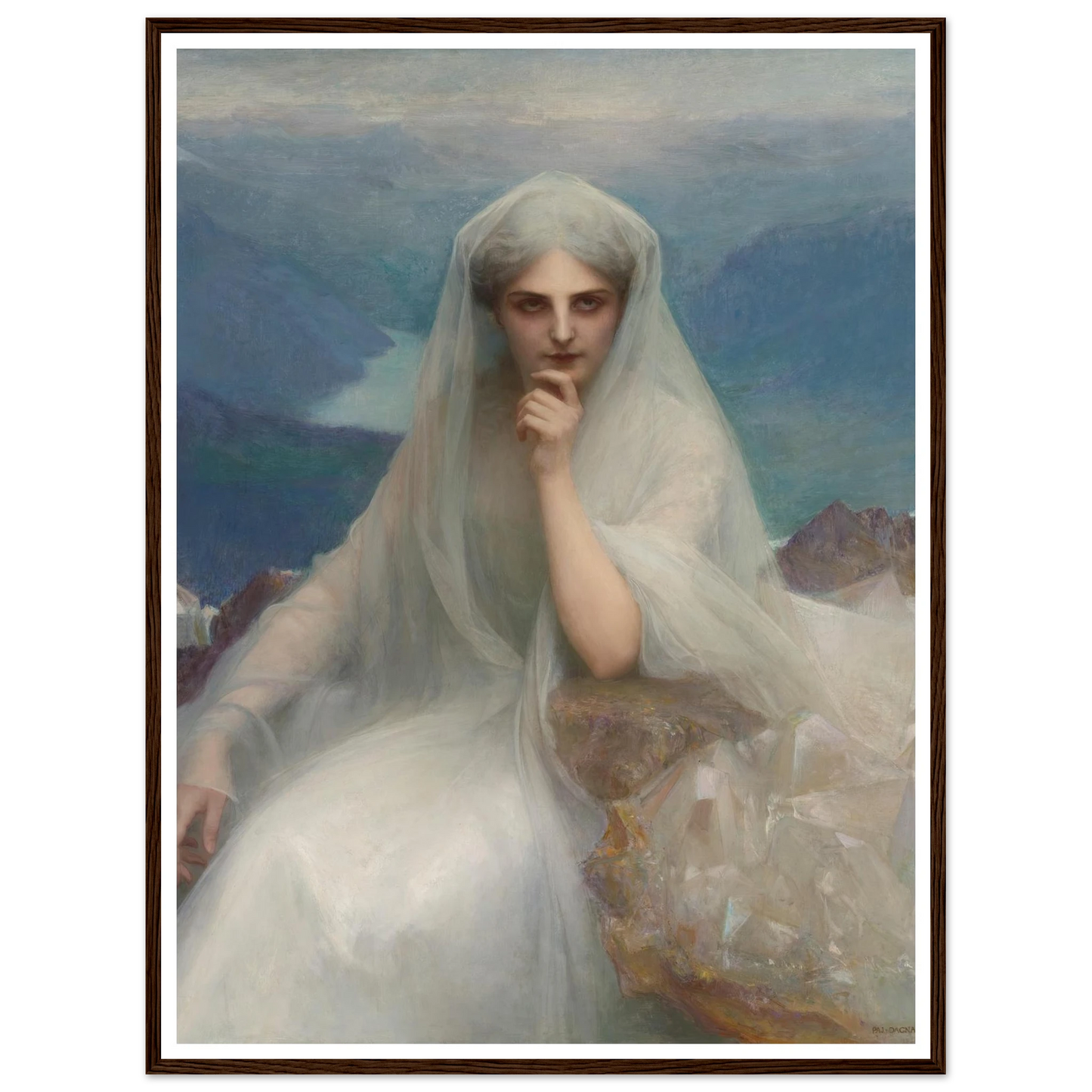 Sur Les Cimes (On The Summit) (1903) Art Print | Pascal Adolphe Jean Dagnan Bouveret-Quipham Collections